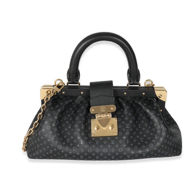 Louis Vuitton Black Monogram Embossed Calfskin Nanogram Clutch