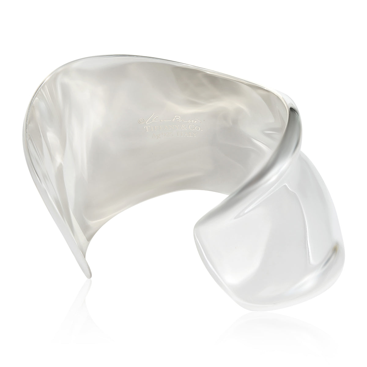 Tiffany & Co. Elsa Peretti Right Wrist Bone Cuff in Sterling Silver, Size Small