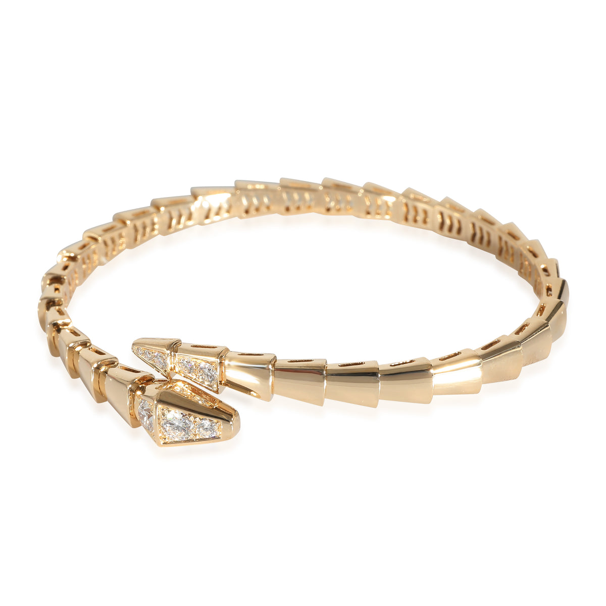 BVLGARI Serpenti Diamond Bracelet in 18K Yellow Gold CTW