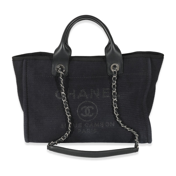 Chanel Black Canvas Small Deauville Tote myGemma NL Item #136639
