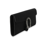 Gucci Black Satin Dionysus Clutch