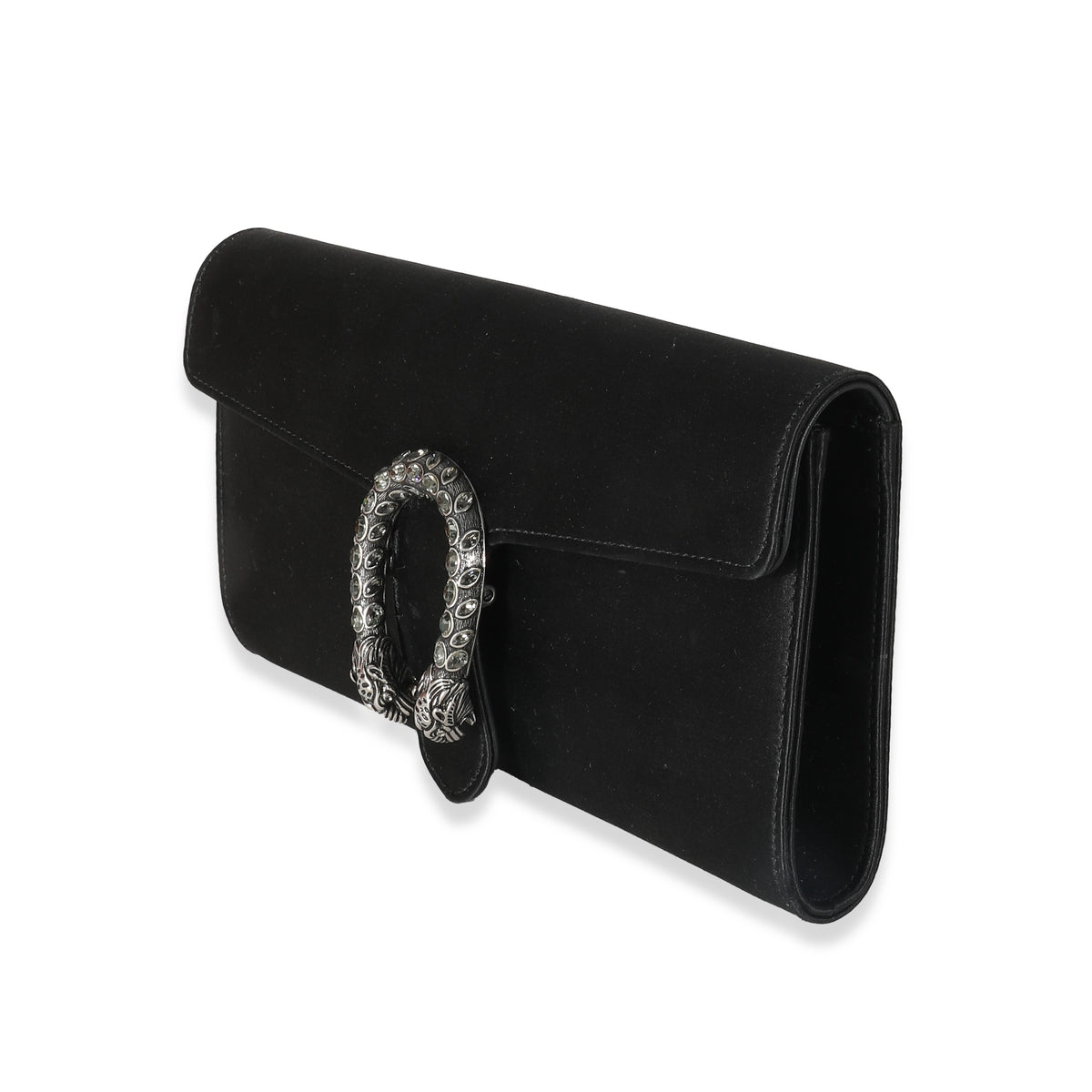 Gucci Black Satin Dionysus Clutch