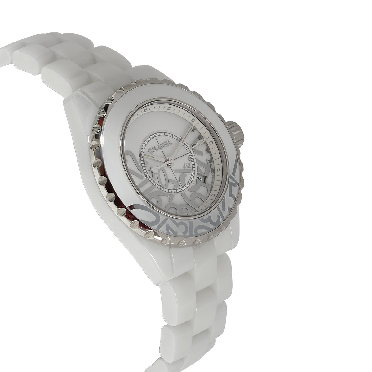 Chanel J-12 Graffiti H5239 Womens Watch in  Ceramic