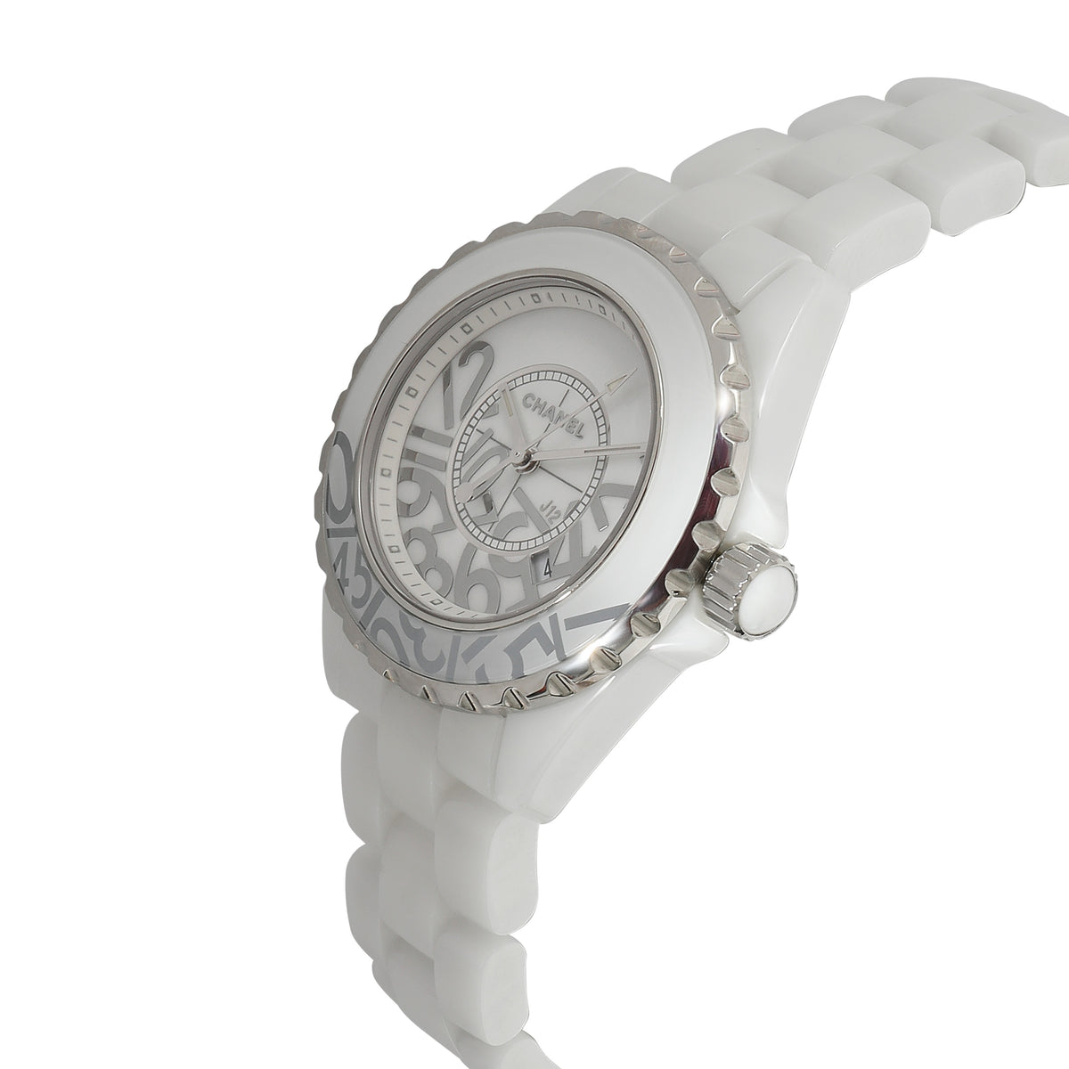 Chanel J-12 Graffiti H5239 Womens Watch in  Ceramic