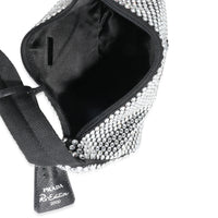 Prada Black Satin Crystal Re-Edition 2000 Mini Bag