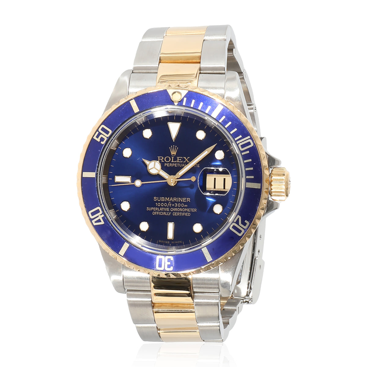 Rolex Submariner 16613 Mens Watch in 18kt Stainless Steel/Yellow Gold