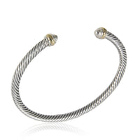 David Yurman Cable Classic 4mm Cuff in Yellow Gold/Sterling Silver