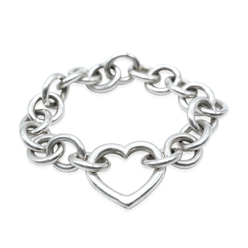 Tiffany & Co. Heart Clasp Bracelet in Sterling Silver