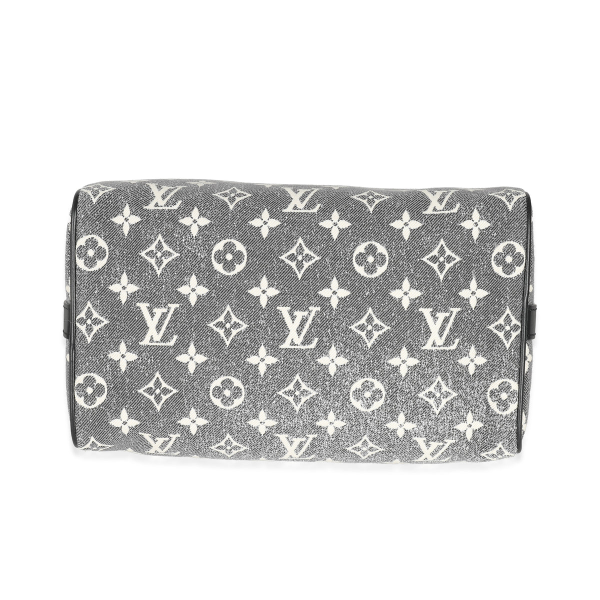 Louis Vuitton Black Monogram Denim Jacquard Speedy Bandouliere 25