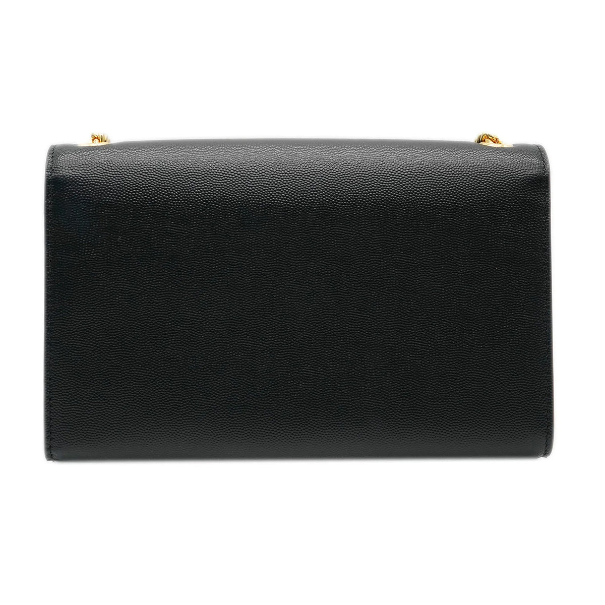 Saint Laurent Black Grain De Poudre Medium Kate Bag