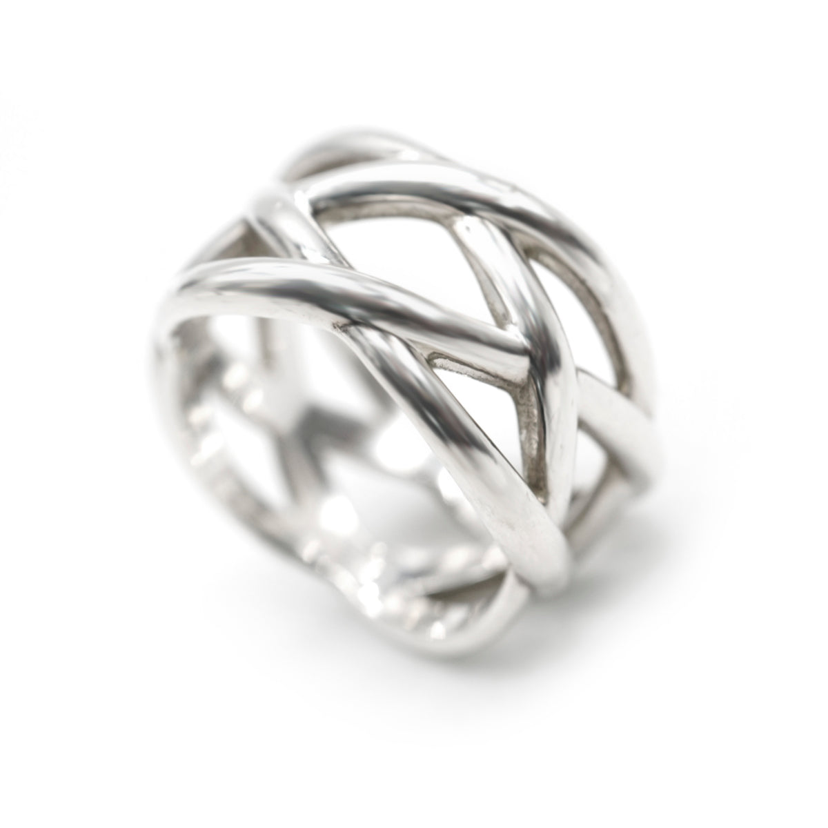 Tiffany & Co. Braided Criss Cross Band in Sterling Silver