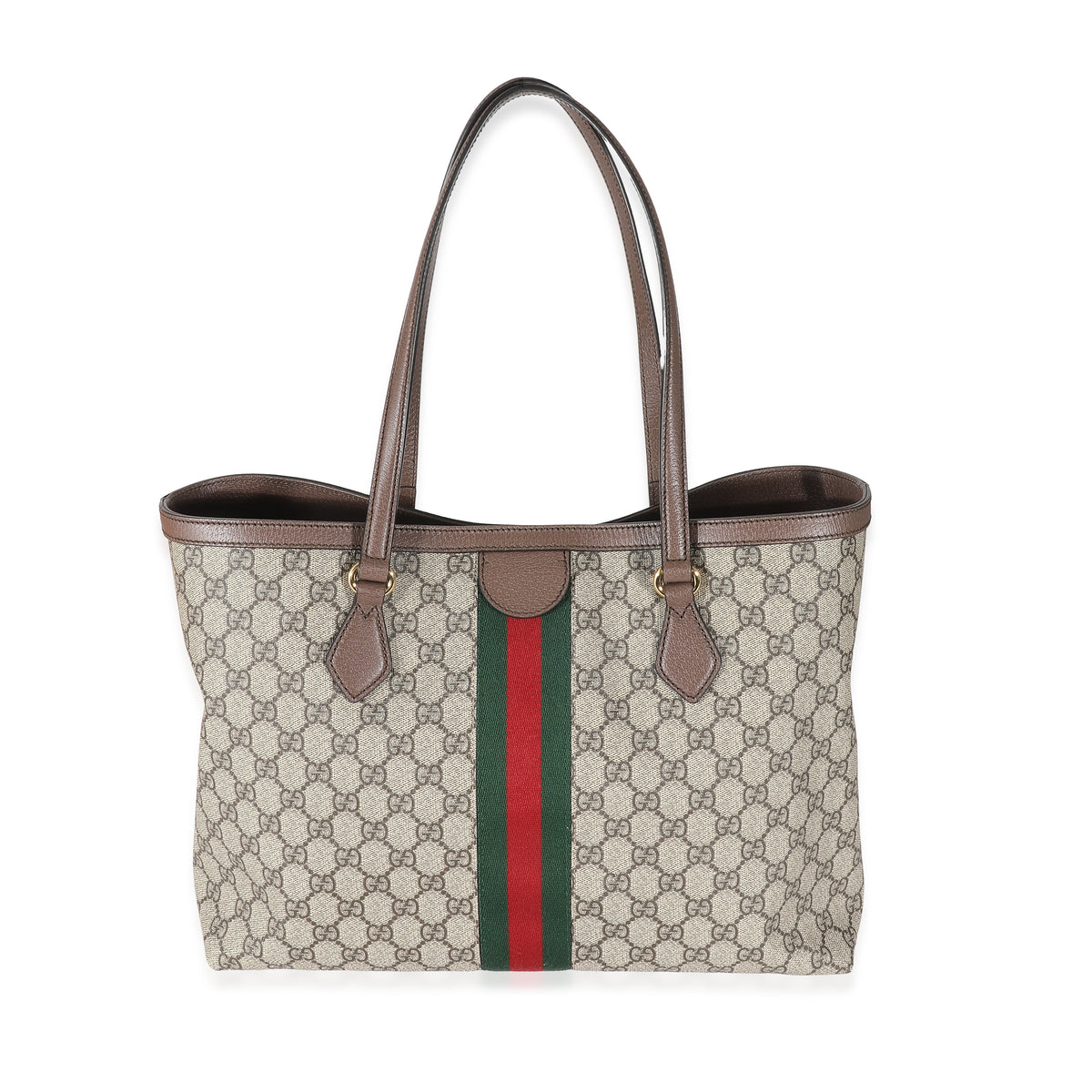 Gucci Beige GG Supreme Canvas Ophidia GG Medium Tote