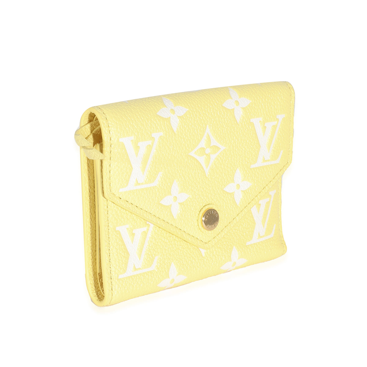 Louis Vuitton Lemon Curd Monogram Empreinte Victorine Wallet