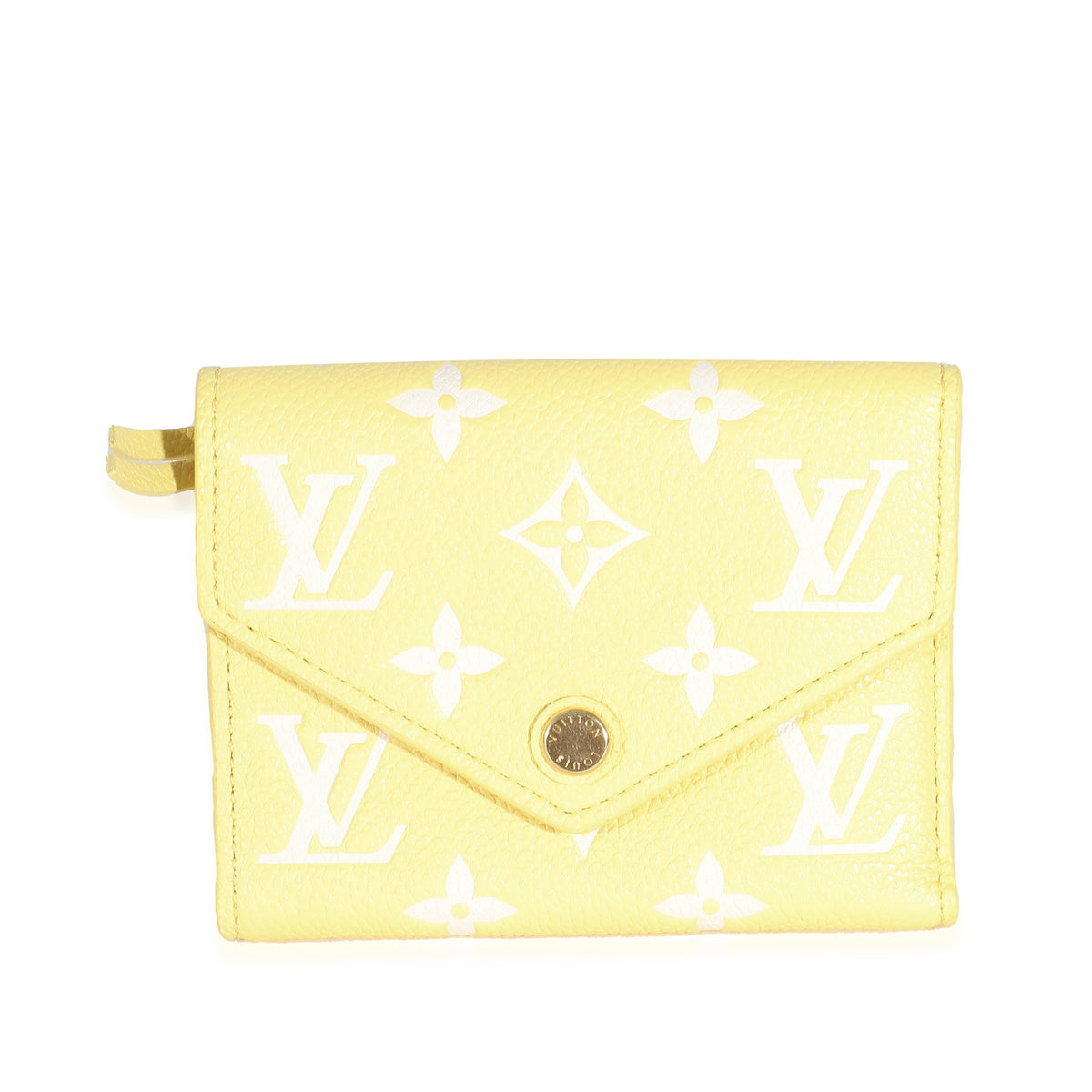 Louis Vuitton Lemon Curd Monogram Empreinte Victorine Wallet