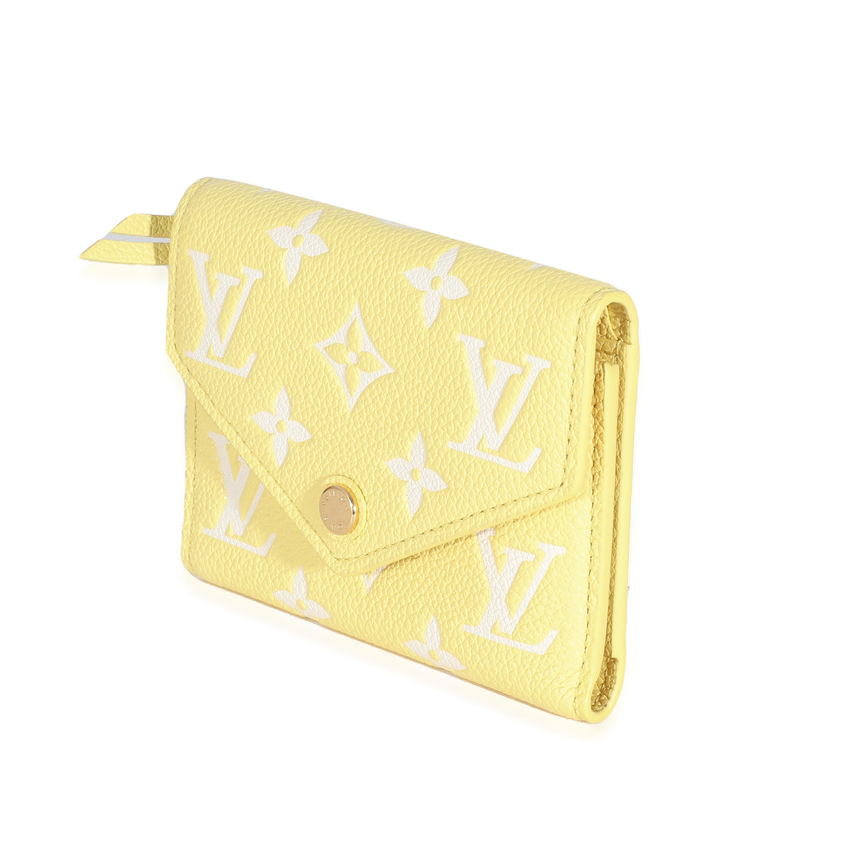 Louis Vuitton Lemon Curd Monogram Empreinte Victorine Wallet