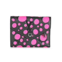 Louis Vuitton x Yayoi Kusama Noir Fuchsia Empreinte Victorine Wallet