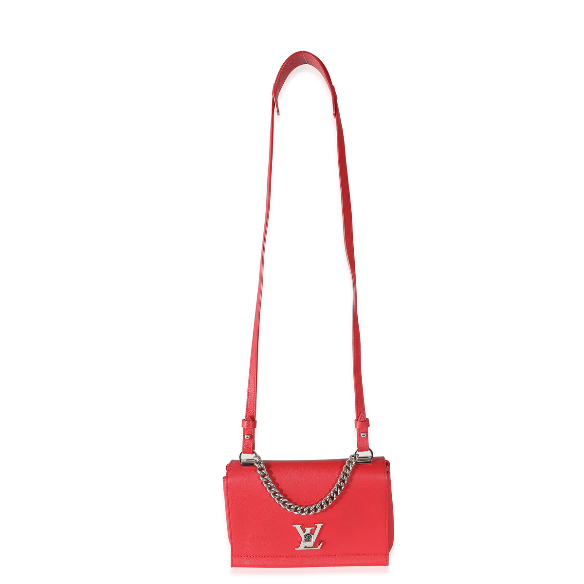 Louis Vuitton Rubis Pebbled Leather Lockme II BB