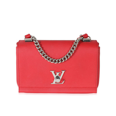 Louis Vuitton Rubis Pebbled Leather Lockme II BB