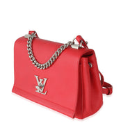 Louis Vuitton Rubis Pebbled Leather Lockme II BB