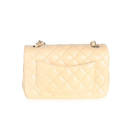 Chanel 22C Beige Quilted Lambskin Mini Rectangular Flap Bag