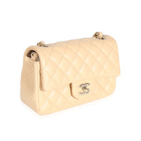 Chanel 22C Beige Quilted Lambskin Mini Rectangular Flap Bag