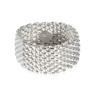 Tiffany & Co. Somerset Mesh Ring in Sterling Silver