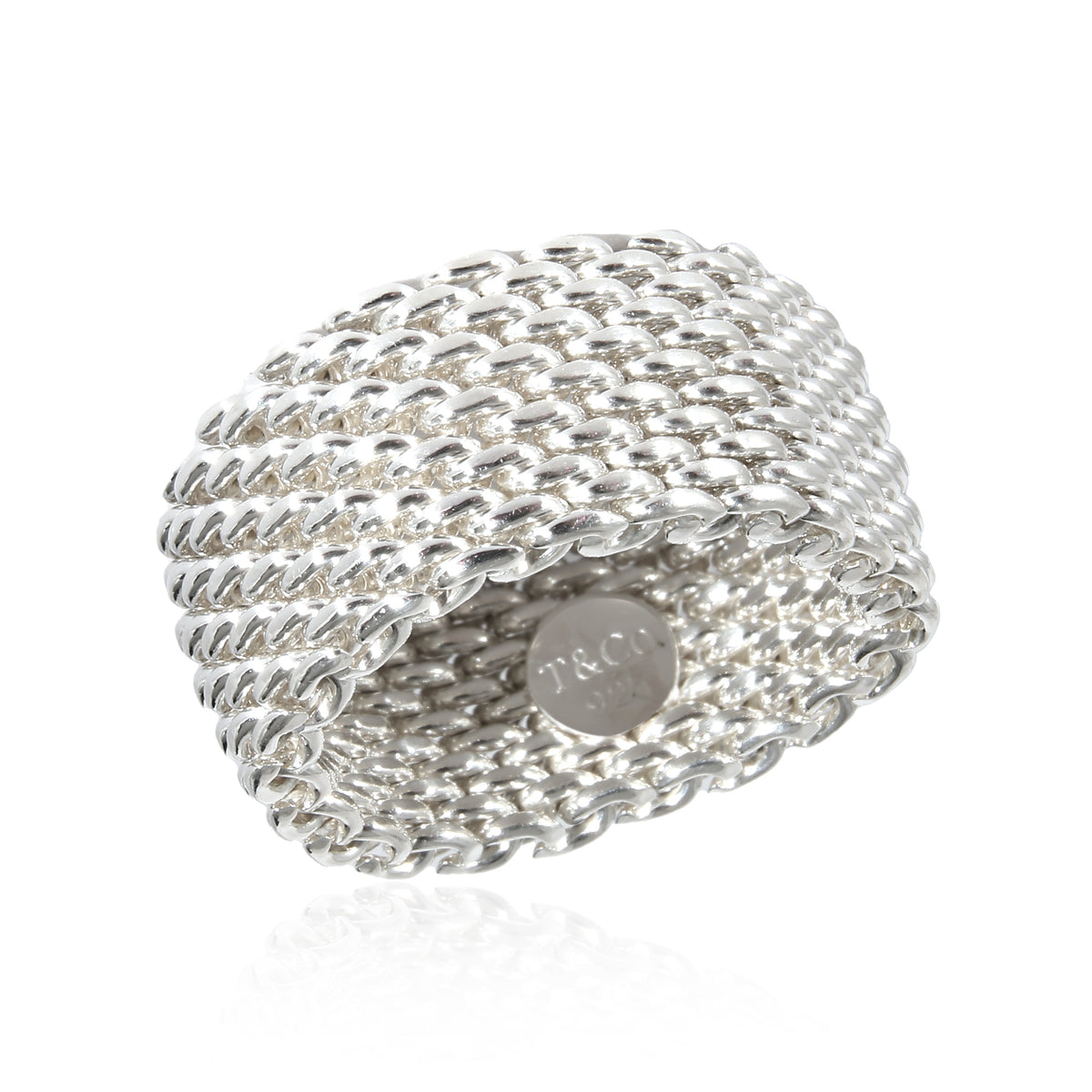 Tiffany & Co. Somerset Mesh Ring in Sterling Silver