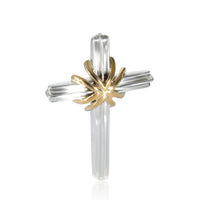 Tiffany & Co. Cross Pendant in Yellow Gold/Sterling Silver