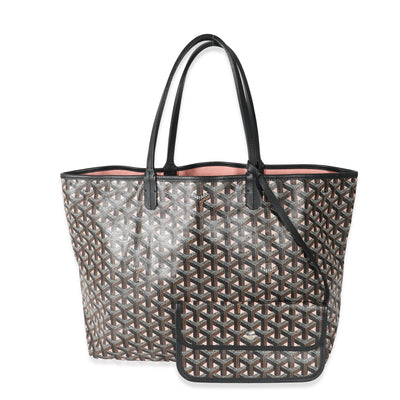 Goyard Black Pink Goyardine Canvas Claire Voie Saint Louis PM