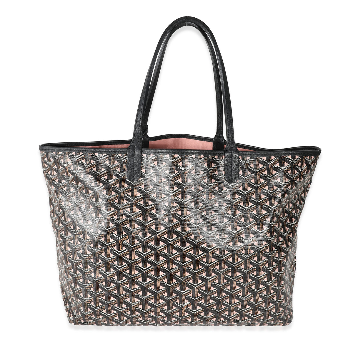 Goyard Black Pink Goyardine Canvas Claire Voie Saint Louis PM