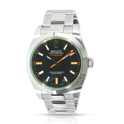 Rolex Milgauss 116400GV Mens Watch in  Stainless Steel