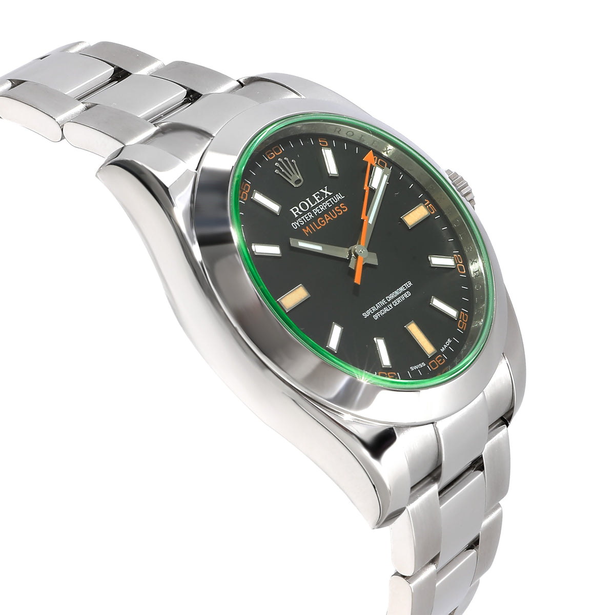 Rolex Milgauss 116400GV Mens Watch in  Stainless Steel