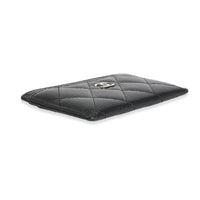 Chanel Black Quilted Caviar Classic Card Holder