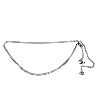 Chanel 2013 CC Chain Link Silver Tone Belt