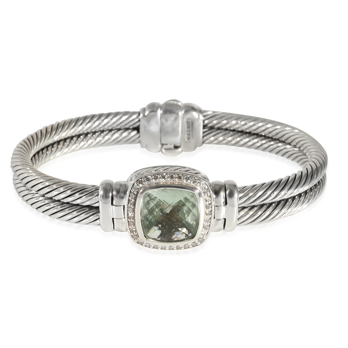 David Yurman Albion Prasiolite Bracelet in  Sterling Silver 0.25 CTW