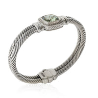 David Yurman Albion Prasiolite Bracelet in  Sterling Silver 0.25 CTW