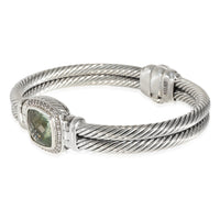 David Yurman Albion Prasiolite Bracelet in  Sterling Silver 0.25 CTW