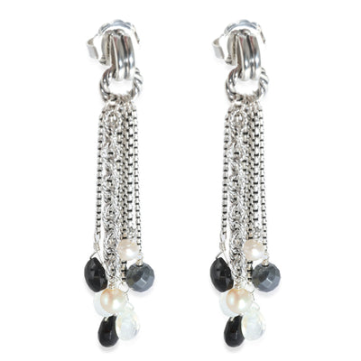 David Yurman Tassel Drop Multi-Gemstone Earrings in Sterling Silver