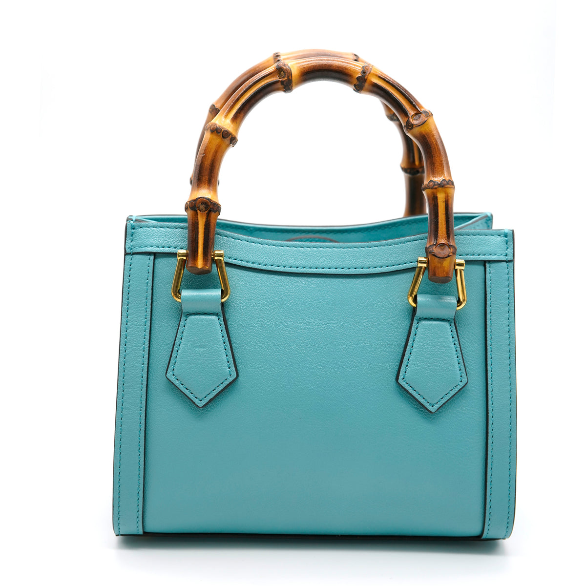 Gucci Dusty Azure Wonka Calfskin Mini Diana Tote Bag