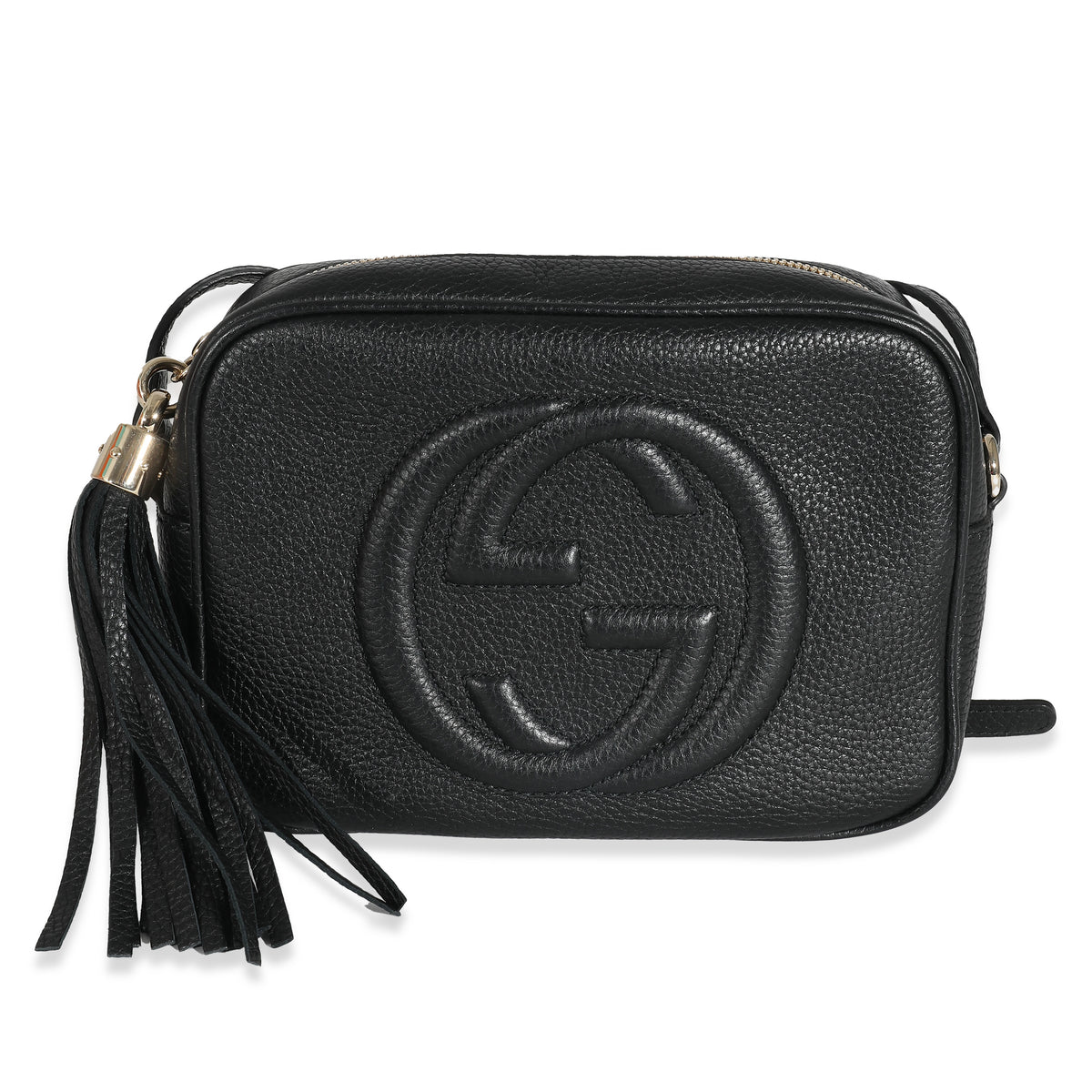 Gucci Black Pebbled Calfskin Small Soho Disco