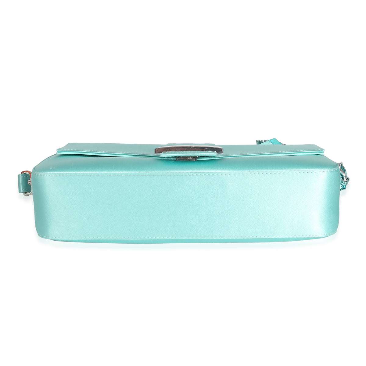 Fendi x Tiffany & Co Blue Silk Medium Baguette