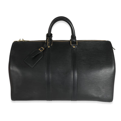 Louis Vuitton Black Epi Keepall 45