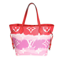 Louis Vuitton Red Pink Rogue LV Escale Canvas Neverfull MM