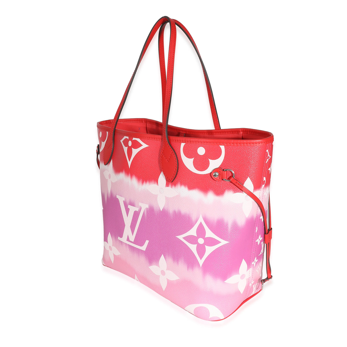 Louis Vuitton Red Pink Rogue LV Escale Canvas Neverfull MM