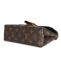 Louis Vuitton Black Calfskin Monogram Canvas Locky BB