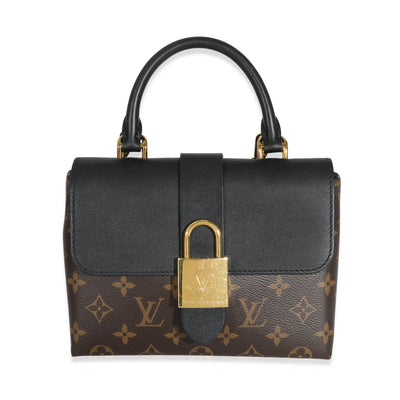 Louis Vuitton Black Calfskin Monogram Canvas Locky BB