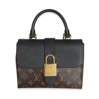 Louis Vuitton Black Calfskin Monogram Canvas Locky BB