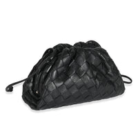 Bottega Veneta Black Intrecciato Lambskin Mini Pouch