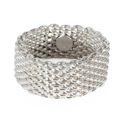 Tiffany & Co. Somerset Mesh Ring in Sterling Silver