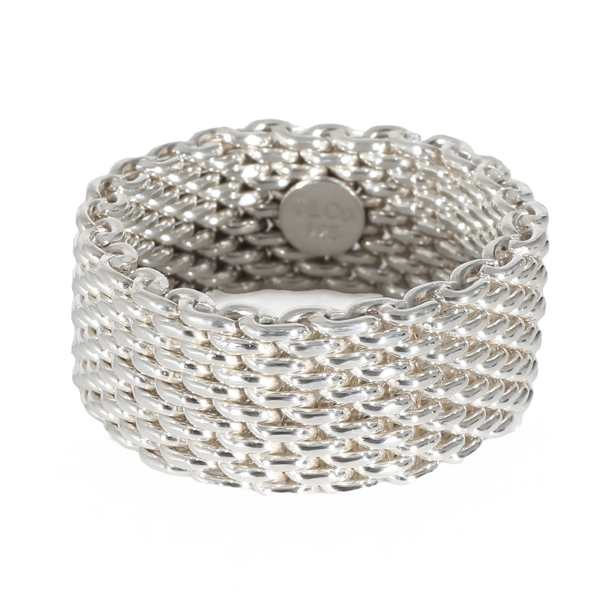 Tiffany & Co. Somerset Mesh Ring in Sterling Silver